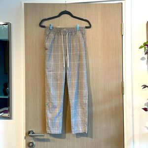 Beige plaid pants from H&M / Size 2